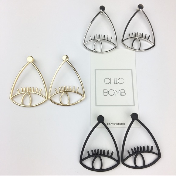 Statement EYE EARRINGS - Picture 6 of 6